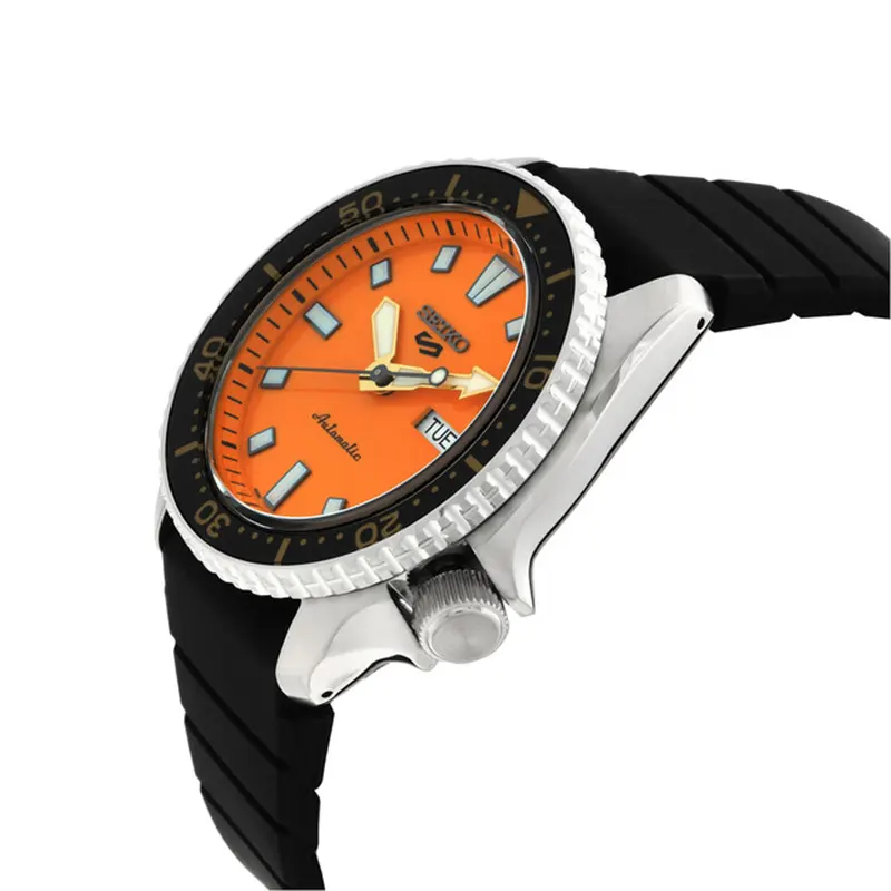 Seiko 5 Sports SKX Orange Dial Automatic Men’s Watch- SRPL89